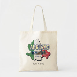 Abruzzo Italië Retro Regio Kaart  Souvenir Tote Bag