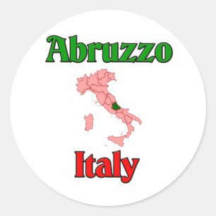 Abruzzo Italië Ronde Sticker