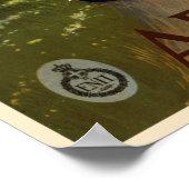 Abruzzo Italië vintage reizen poster (Hoek)