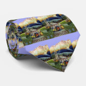 Abruzzo Italië Vintage Travel Poster Kunst met Vro Stropdas (Opgerold)