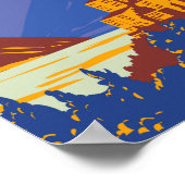 Abruzzo Nationaal Park Italië Reizen Kunst Vintage Poster (Hoek)