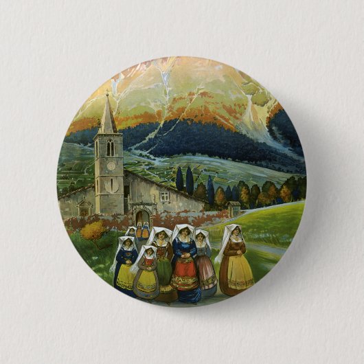 Abruzzo Ronde Button 5,7 Cm (Voorkant)