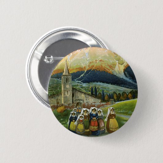 Abruzzo Ronde Button 5,7 Cm (Voorkant /achterkant)