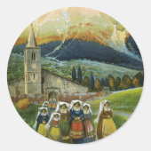 Abruzzo Ronde Sticker (Voorkant)