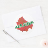 Abruzzo Ronde Sticker (Envelop)