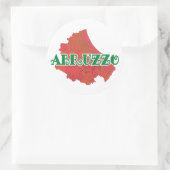 Abruzzo Ronde Sticker (Tas)
