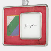 Abruzzo Verzilverd Omlijst Ornament (Links)