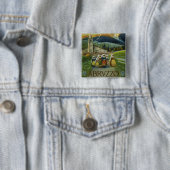 Abruzzo Vierkante Button 5,1 Cm (In situ)