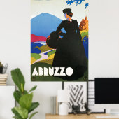 Abruzzo Vintage Travel Poster (Thuiskantoor)