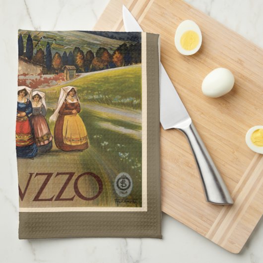 Abrvzzo Italië handdoek (Quarter Fold)