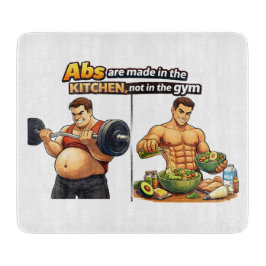 Abs Are Made in the Kitchen Chopping Board Snijplank