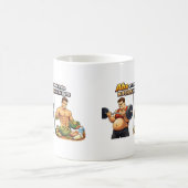Abs Are Made in the Kitchen, Not in the Gym Mug Koffiemok (Center)