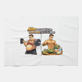 Abs Are Made in the Kitchen Tea Towel Theedoek