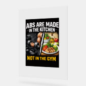Abs Are Made in the Kitchen Wall Art Acryl Bord (Hoek)