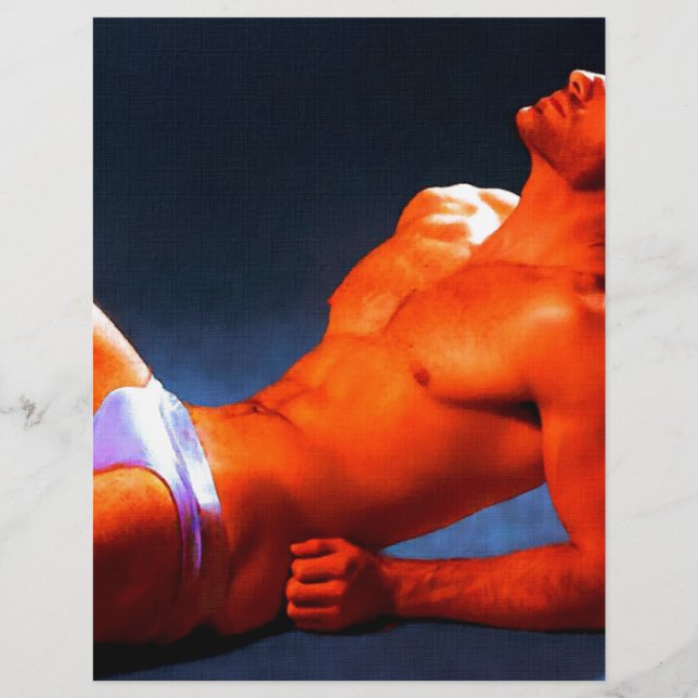 Abs Burning - origineel schilderij (Voorkant)