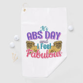 Abs Day Core Workout - Pug Hondenliefhebber Golfhanddoek (Insitu)