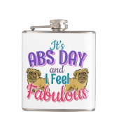 Abs Day Core Workout - Pug Hondenliefhebber Heupfles (Voorkant)