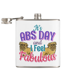 Abs Day Core Workout - Pug Hondenliefhebber Heupfles