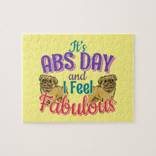 Abs Day Core Workout - Pug Hondenliefhebber Legpuzzel