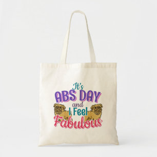 Abs Day Core Workout - Pug Hondenliefhebber Tote Bag
