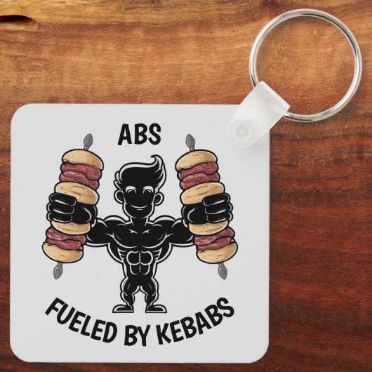 Abs en Kebabs Sleutelhanger (Achterkant)