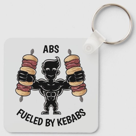 Abs en Kebabs Sleutelhanger (Achterkant)