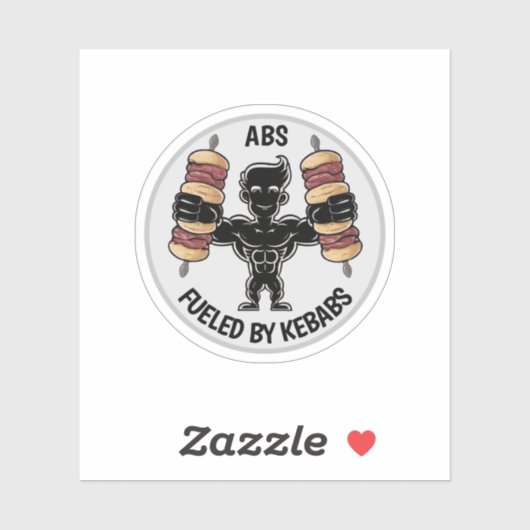 Abs en Kebabs Sticker (Vel)