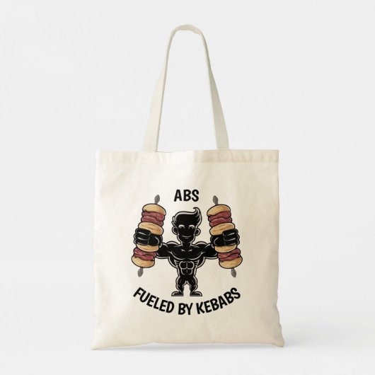 Abs en Kebabs Tote Bag (Achterkant)