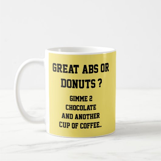Abs of Donuts? - Mok-A-Tude Koffiemok (Links)