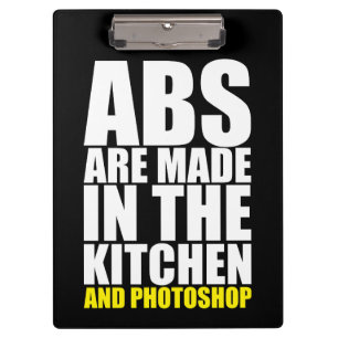 abs wordt gemaakt in de keuken en Photoshop - grap Klembord