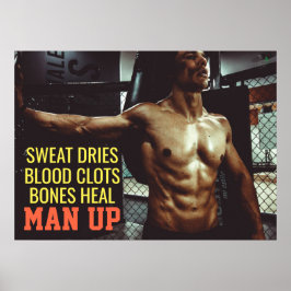 Abs Workout Motivatie gym Poster