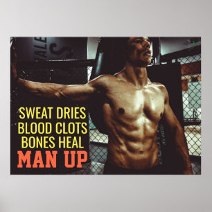 Abs Workout Motivatie gym Poster