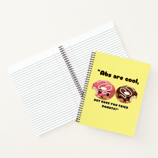 ABS ZIJN COOL, MAAR MOETEN DONUTS PROBEREN NOTITIEBOEK (Binnen)