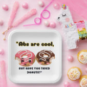 ABS ZIJN COOL, MAAR MOETEN DONUTS PROBEREN PAPIEREN BORDJE (Feest)