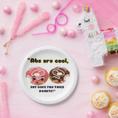 ABS ZIJN COOL, MAAR MOETEN DONUTS PROBEREN PAPIEREN BORDJE (Feest)