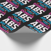 Abs zijn geweldig, maar heb je donuts geprobeerd? cadeaupapier (Hoek)