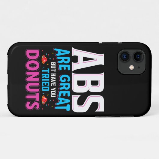 Abs zijn geweldig, maar heb je donuts geprobeerd? Case-Mate iPhone case (Achterkant (horizontaal))