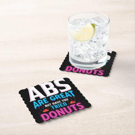 Abs zijn geweldig, maar heb je donuts geprobeerd? kartonnen onderzetters (Insitu)