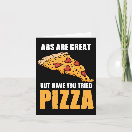 Abs zijn geweldig, maar heb je geprobeerd pizza li kaart (Voorkant)