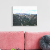 Absaroka-Beartooth Berglandschap Kleur 11x14 Canvas Afdruk (Insitu (Woonkamer))