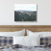 Absaroka-Beartooth Berglandschap Kleur 11x14 Canvas Afdruk (Insitu (Slaapkamer))