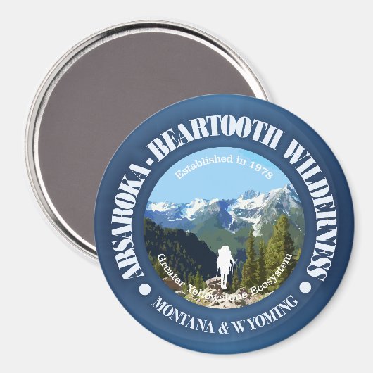 Absaroka-Beartooth Wilderness Magneet (Voorkant / Achterkant)