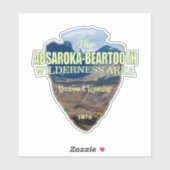 Absaroka-Beartooth Wilderness (pijlpunt) Sticker (Vel)