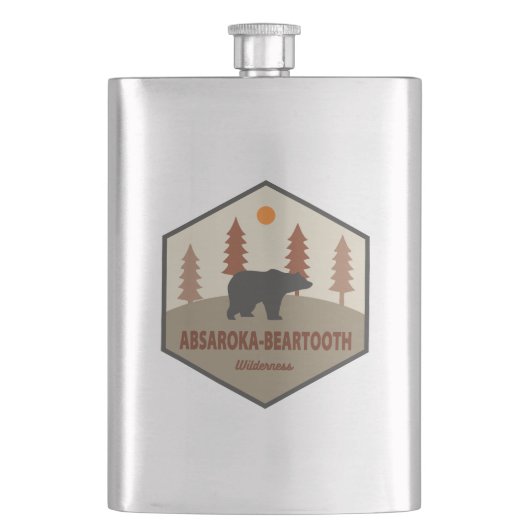 Absaroka - Beer van de wilde natuur in Beartand Flacon (Voorkant)