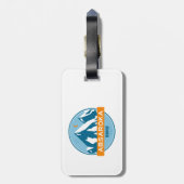 Absaroka Range Montana Wyoming Bagagelabel (Achterkant verticaal)