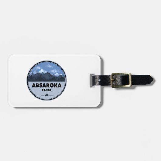 Absaroka Range Montana Wyoming Camping Bagagelabel (Voorkant horizontaal)