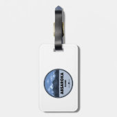 Absaroka Range Montana Wyoming Camping Bagagelabel (Achterkant verticaal)