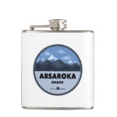 Absaroka Range Montana Wyoming Camping Heupfles (Voorkant)