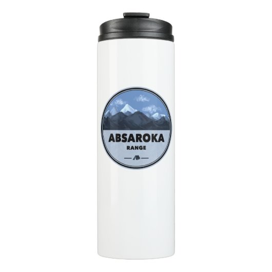 Absaroka Range Montana Wyoming Camping Thermosbeker (Voorkant)