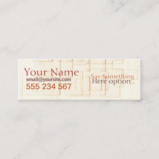 Absatech Mini Visitekaartje (Voorkant)